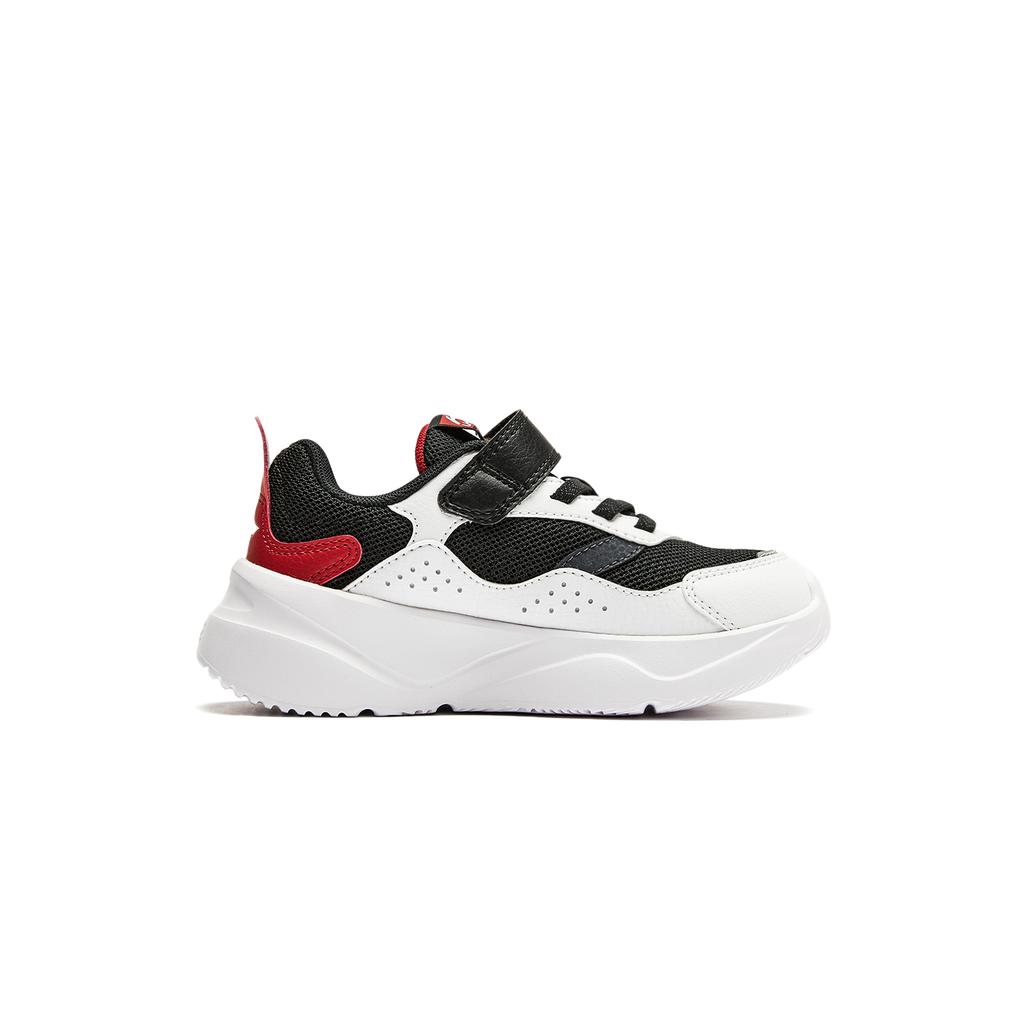 Li Ning Kids Comfortable Versatile Low-Top Casual Shoes Kids Sneaker Black Red YKNU032-1