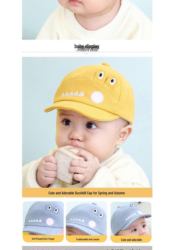 Unisex Baby Duckbill Cap: Cute Corduroy Baseball Sun Hat for Spring and Autumn