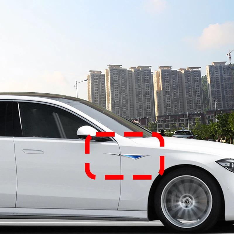 cyxmtz1 2PCS for Mitsubishi Lancer Outlander Pajero ASX Outlander Eclipse Cross Ralliart Alloy Car Side Badge Fender Sticker Decoration