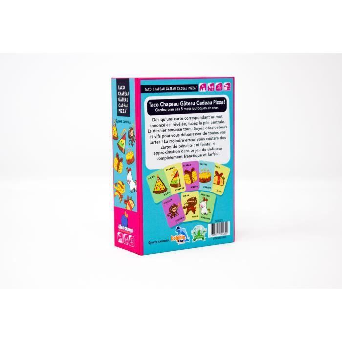 Jeu d'ambiance - BLUE ORANGE - Taco Chapeau Gâteau Cadeau Pizza - Rapidité - Réflexes - Alimentation