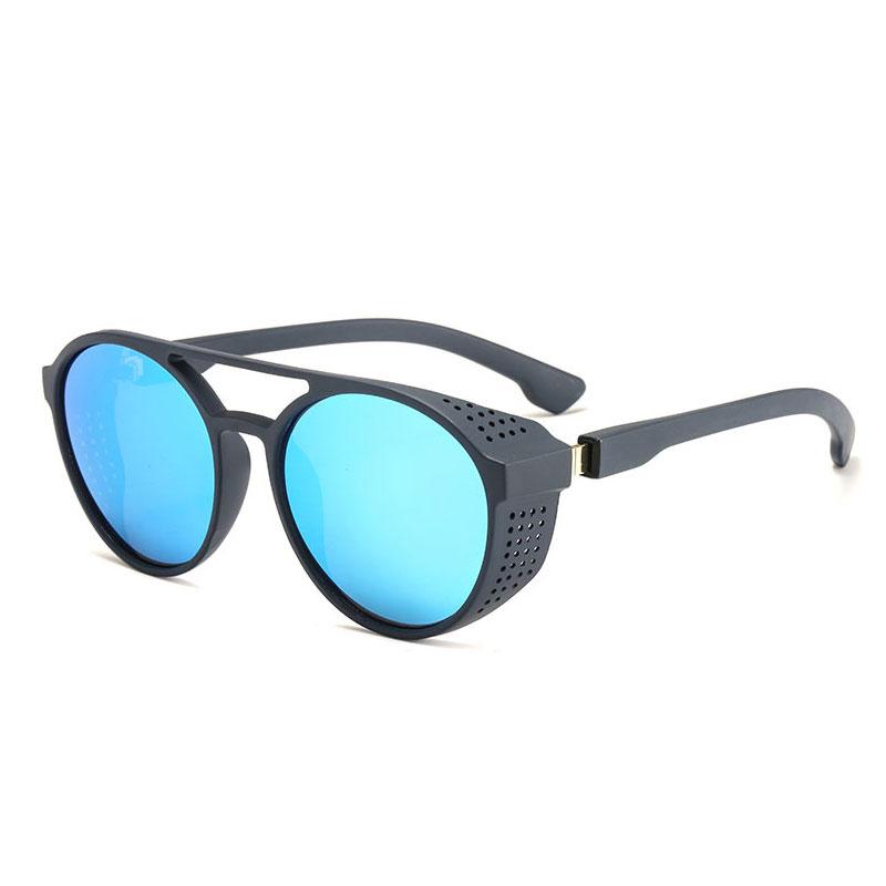Vintage Steampunk Sunglasses Men Women Fashion Designer Round Goggles Classic Black Driving Sun Glasses