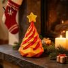Christmas Tree Desktop Ornament Spiral Fidget Toy, 3D Printed Mini Xmas Stress Relief Cone Ornament, Toy for Desk Decoration