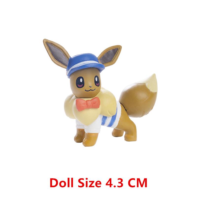 Toys Model Pokemon Anime Figure Pikachu Eevee Charizard Mewtwo Cartoons Figure Collection Pocket Monster Action Birthday Gi Kids