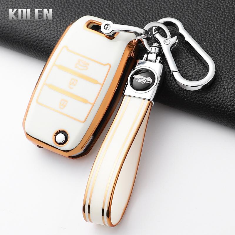 Fashion Tpu Car Folding Key Case Cover For Kia Rio 3 K2 Ceed Cerato K3 K5 Sorento Sportage Soul K4 Picanto Optima Forte Stinger