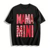 Valentine's Day Mama & Mini Heart Print Matching Casual Tops Pure Cotton T-shirt