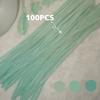100pcs DIY Colorful Twisted Stick Plush Folding Stick Gradient Twist Stick Ribbon Bar Strip Iron Wire Thread DIY Handmade Toys