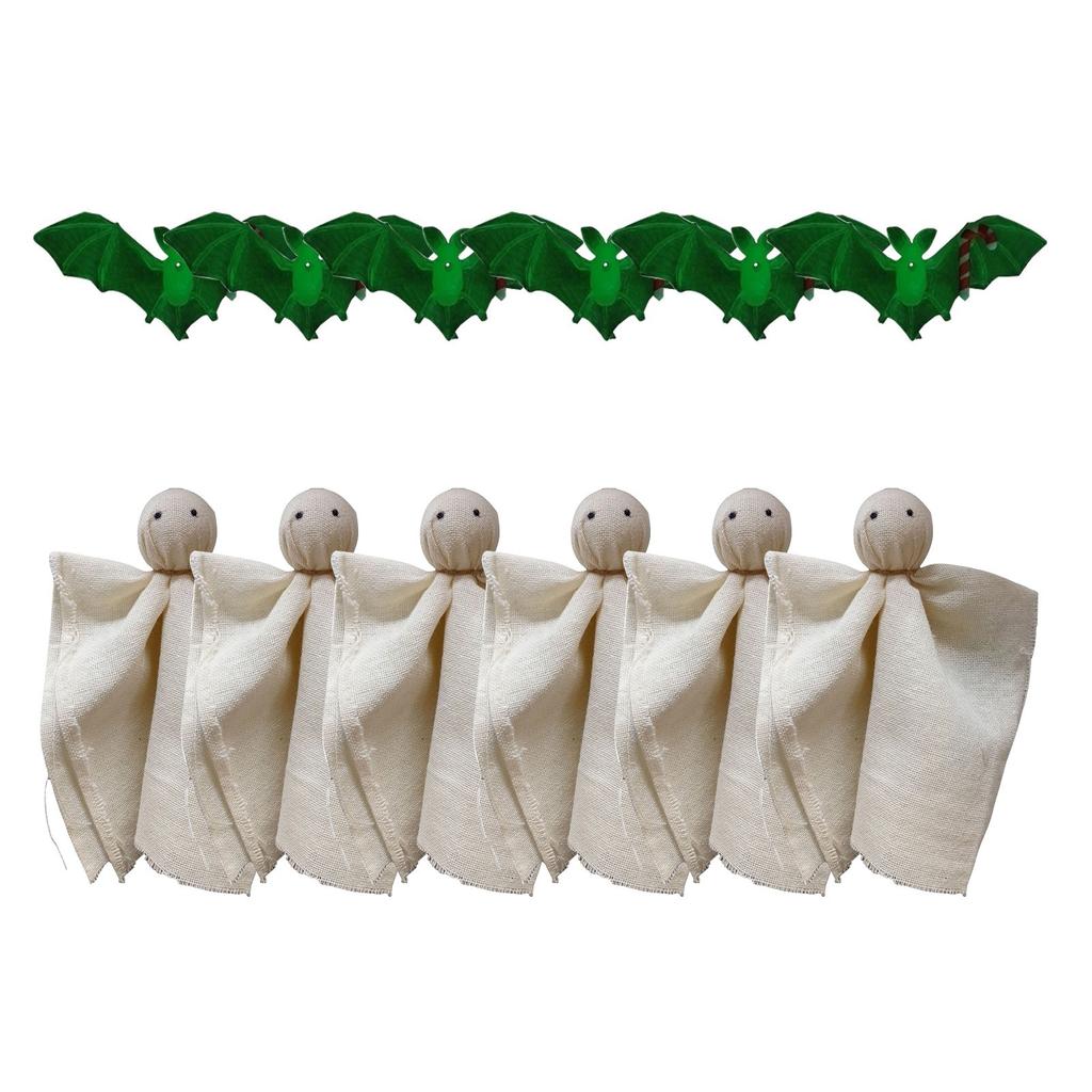 Halloween-Geist- und Fledermaus-Anhänger, Kreative Feiertagsatmosphäre-Anhänger