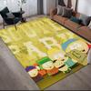 South Park Flannel Printed Carpet, Home Sofa Decoration for Living Room & Bedroom, Non‑Slip Play Flannel Floor Mat for Game Room