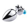 MoDi Intimate Metal Anal Plug With Crystal Jewelry Smooth Butt Plug Anal Beads Tube