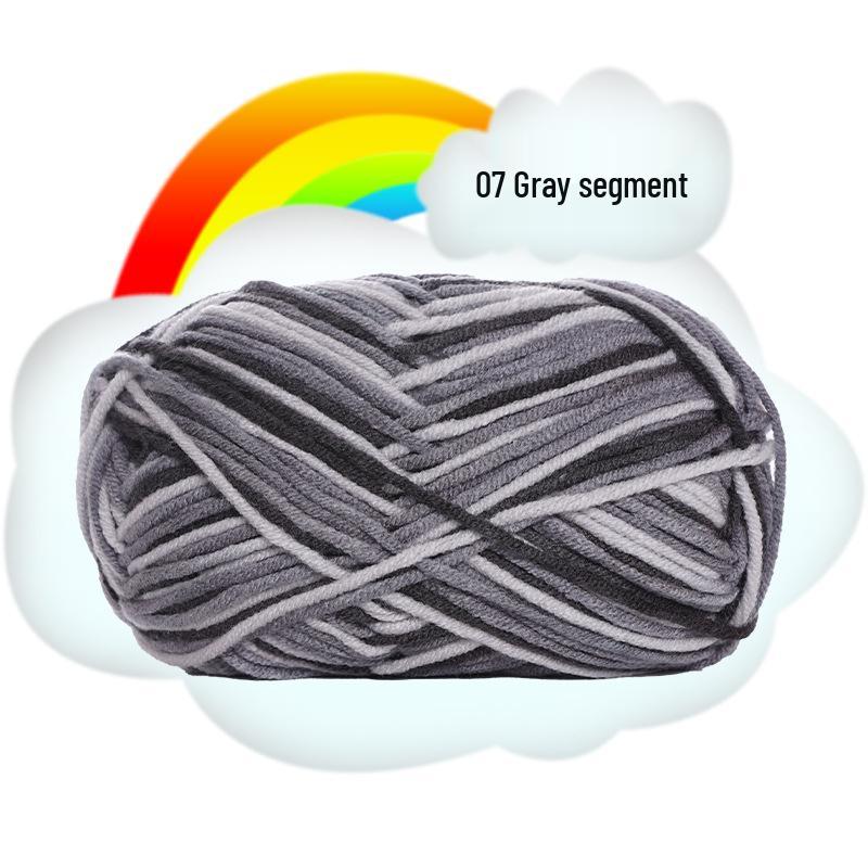 Gradient 5-Ply Medium Thick Baby Velvet Yarn for Crochet and Knitting
