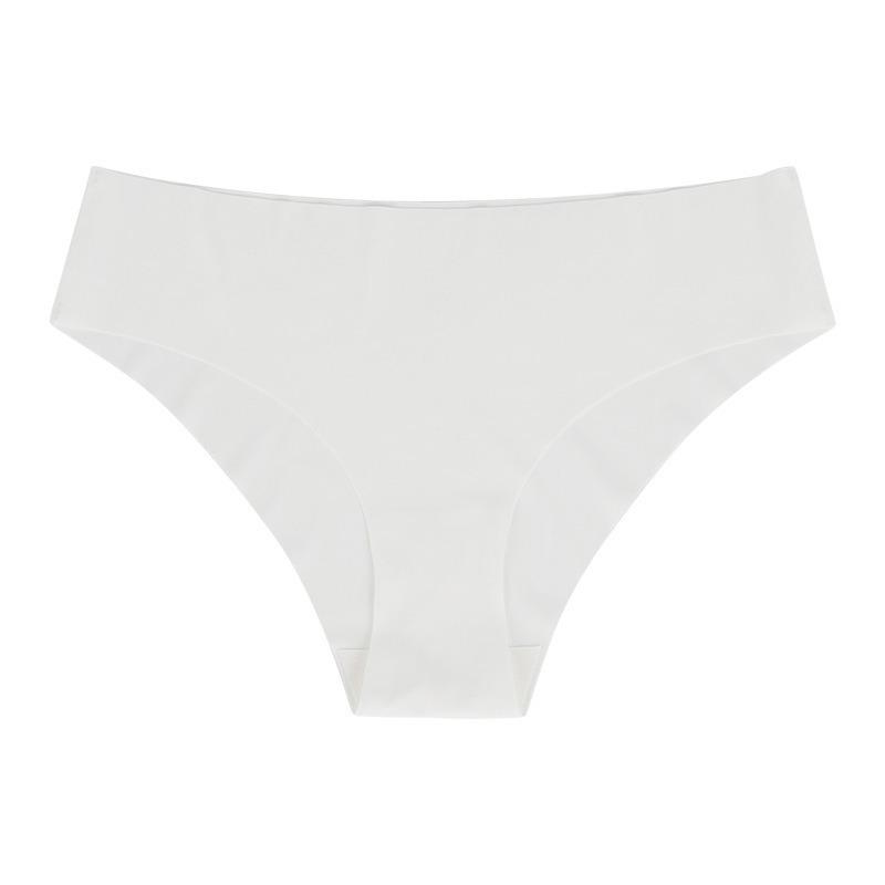 Large Size Knicker Seamless One-piece Underwear for Women Ice Silk Briefs Skin Friendly Low Waist Fitness Sports Panties