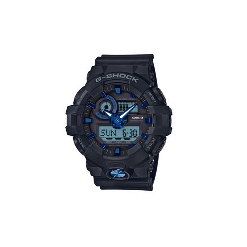 CASIO Men Liquid Crystal/Analog Dual Display Series Black Watch GA-710B-1A2PR GA-710B-1A2PR Black