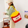 Cartoon Anime Cute Plush Bag Female Autumn And Winter Shoulder Crossbody High Sense Personality Ins Handbag Big