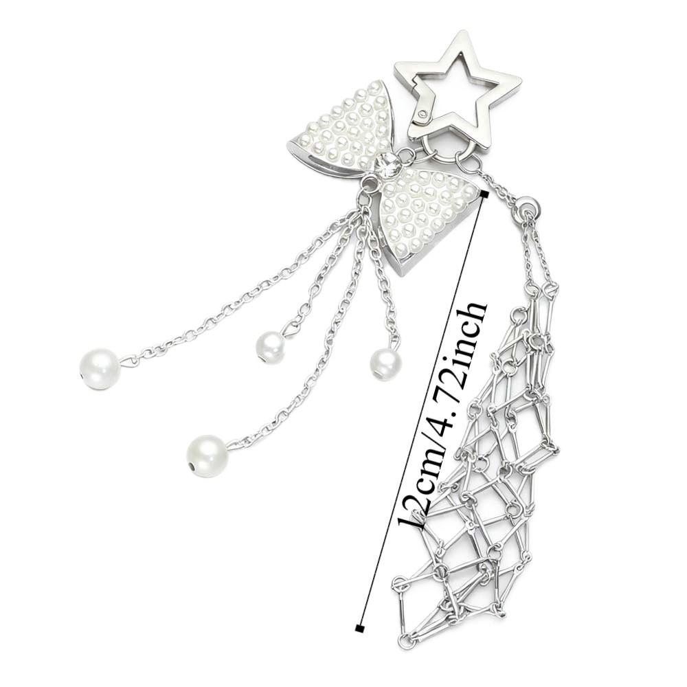 Mini Net Pocket Lipstick Bag Keychain Cherry Lipstick Cover Key Ring Makeup Storage