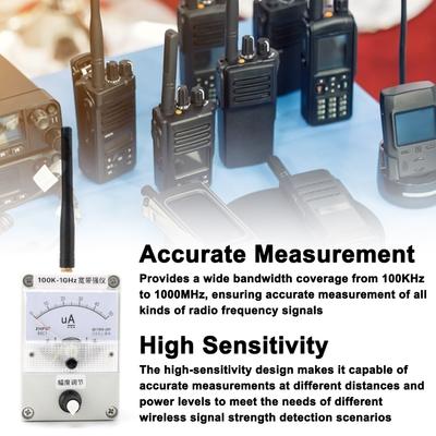 100KHz To 1GHz Bandwidth Field Strength Meter High Sensitivity Field Intensity Indicator with