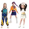 New Halloween Costume Girl Street Dance Set Embroidered Top+shorts Set Hip-hop Dance Stage Performance Set