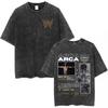 Alvaro Diaz Sayonara Album Vintage Washed T Shirts Mens Clothing Hip Hop Oversized Short Sleeve Tshirt Casual Cotton Tshirts