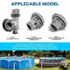 6 Stück/Set Langlebig 10745 10262 10255 Pool Gummidichtung 25076RP Gummi-O-Ring-Dichtung Schwarzdichtung aus Gummi für Intex Pool 10747/25006