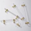 5PC Simple Nordic Acrylic Cabinet Pulls Bathroom Cabinet Drawer Shoe Cabinet Handle Simple Cupboard Door Handle T Bar Resin ABS