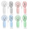 Portable Handheld Fan USB Rechargeable Mini Fan 3 Speeds Compact Cooling Fan for Home Office Travel and Outdoor Activities