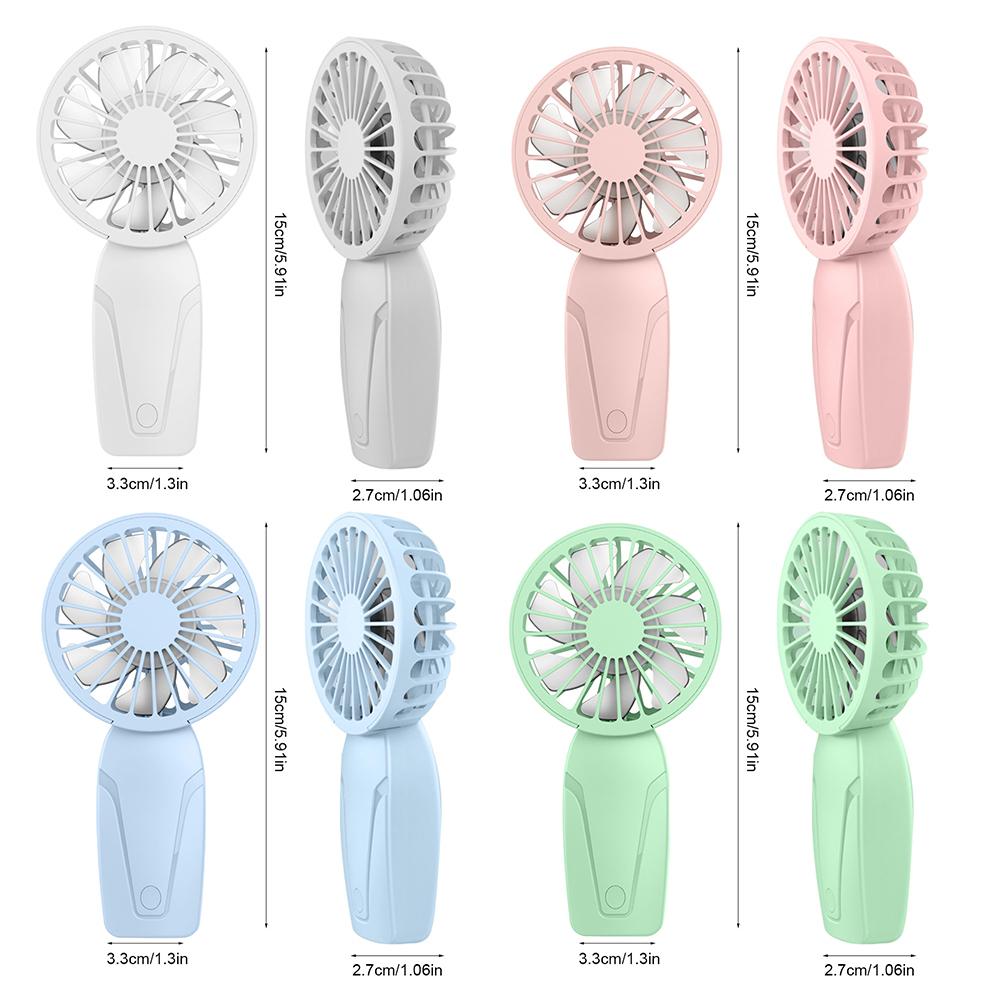 Portable Handheld Fan USB Rechargeable Mini Fan 3 Speeds Compact Cooling Fan for Home Office Travel and Outdoor Activities