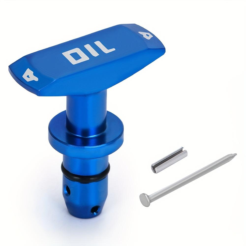 Universal Billet Oil Dipstick Pull Handle for Car Engine Oil Replacement Decoration синий
