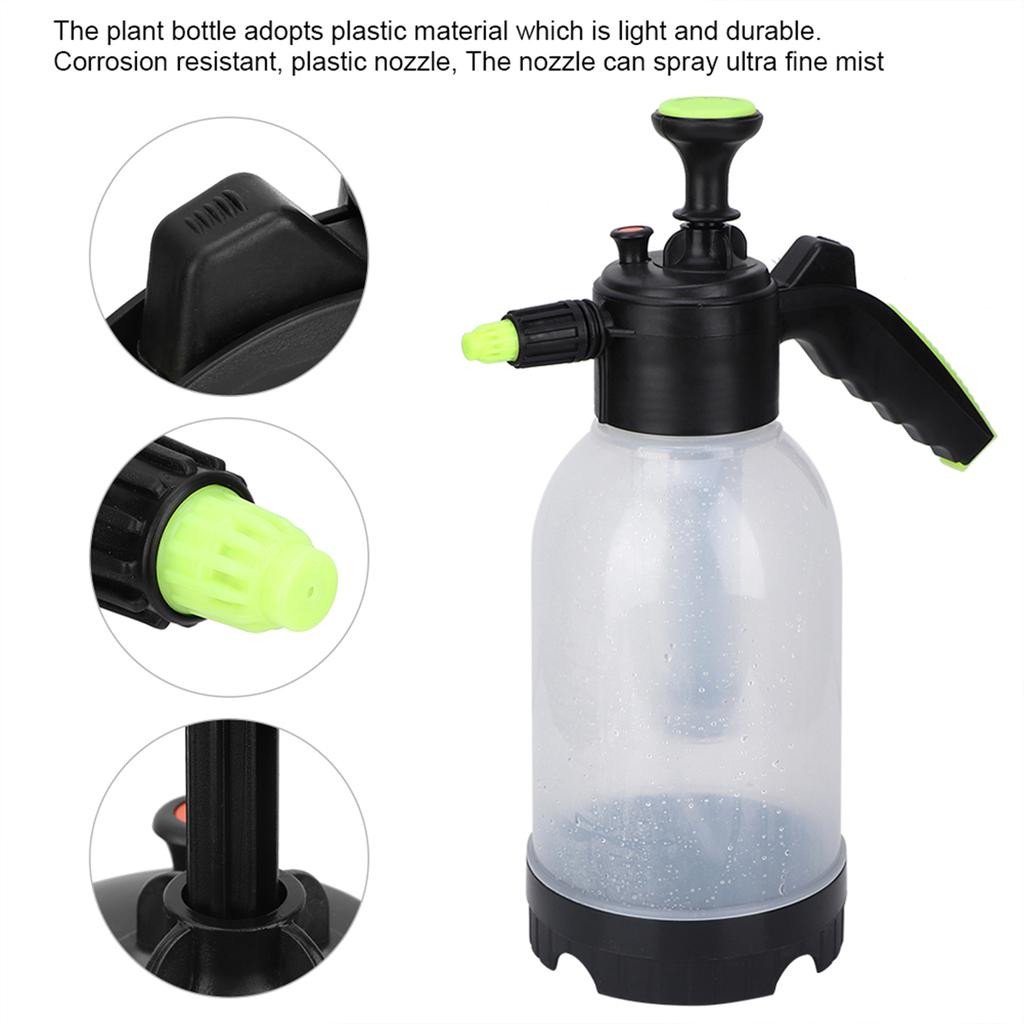 2L Air Pressure Portable Flower Plant Water Spray Pot Bottle Nozzle Watering Kettle