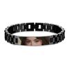 Braccialetto Foto Occhi Personalizzati Braccialetti con Foto Occhi Incisi Occhio dell'Amante Acciaio Inossidabile Regalo Gioiello per San Valentino