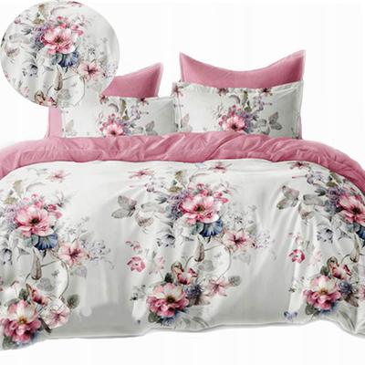 Warm Flannel Bedding 200x220 + Polish Pillowcases 3 Pieces, Flowers, Roses