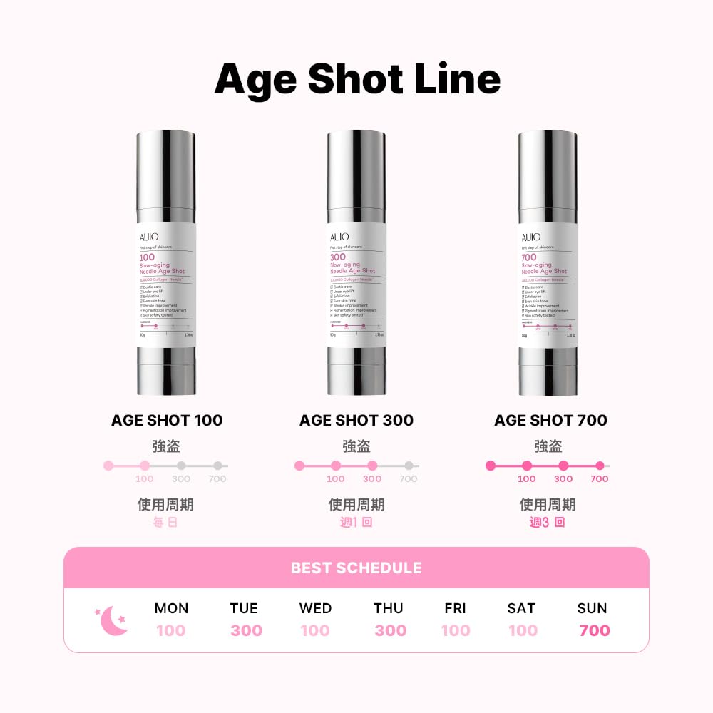 AGE SHOT 300 WIO Langsame Alterung Nadel Age Shot 300 Poren Hautpflege Nadel Shot Falten Elastizität Formel Koreanische Kosmetik