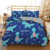 Cartoon Dinosaur Duvet Cover Kawaii Dinosaurs Comforter Cover Jungle Ancient Animals Bedding Set For Girls Boys Full King Size