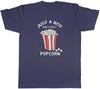 Just a Boy Unisexs TShirt Who Loves Popcorn Tee Gift
