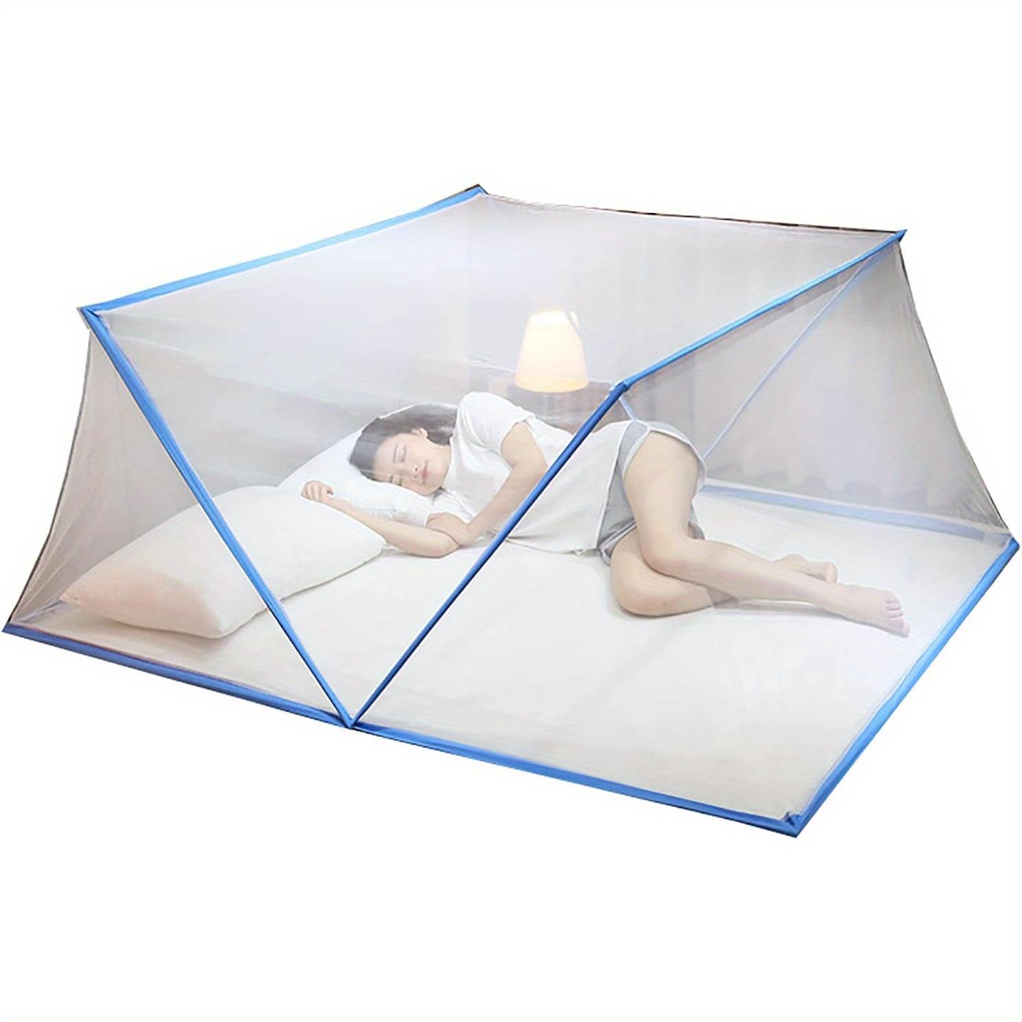 

Portable Foldable Mosquito Net Tent - No Installation Required, Bed Cover | Breathable Mesh Tent bed curtain
