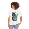 Grim Reaper Macabre Gothic Clock Ruins Dark Fantasy Unisex Heavy Cotton Tee