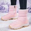 Outdoor Snow Boots Women's Velvet Thickened Cotton Shoes, Winter Zipper Thick-soled Warm Cotton Shoes