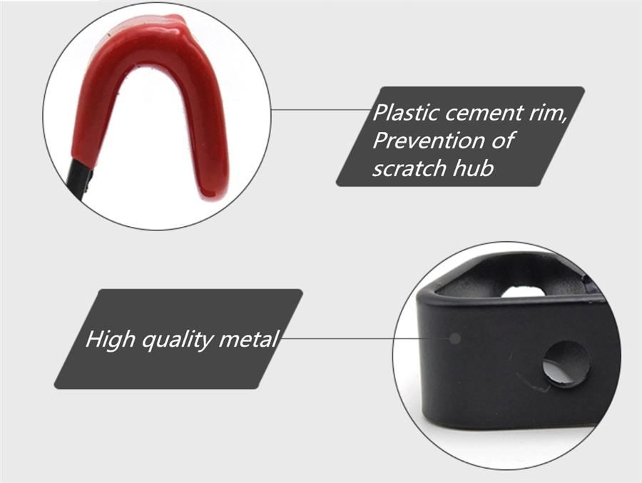 6x Car Tire Wheel Rim Hub Shop Display Stand Rack Wall Mounted Metal Hook Holder