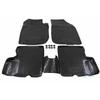 3D Rubber Floor Mats - J&J AUTOMOTIVE - Dacia 2010-2014 - Black - Custom Made - Non-slip