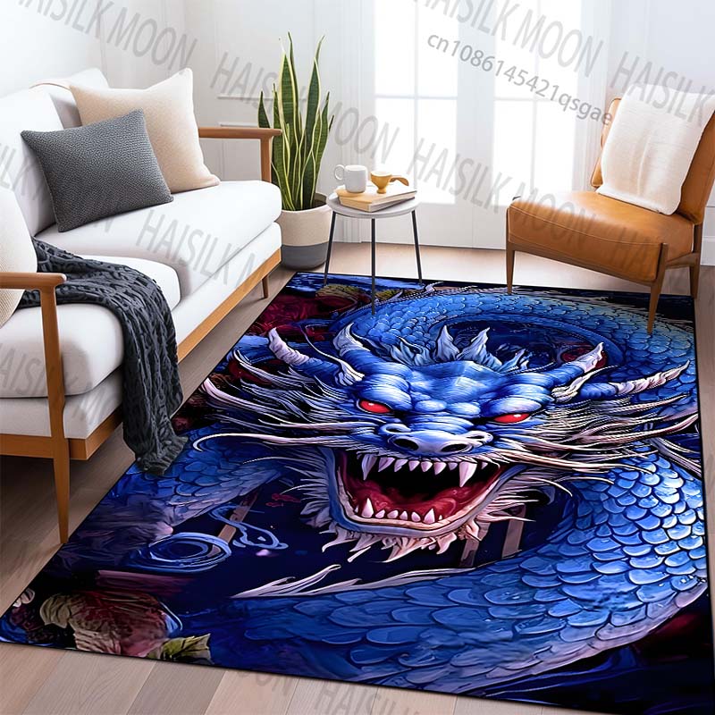 

Новые полки! Ковер с принтом восточного дракона, ковры для гостиной, спальни, офисной зоны, детской комнаты, нескользящий коврик, можно стирать в машине 40x60cm (16x24in)