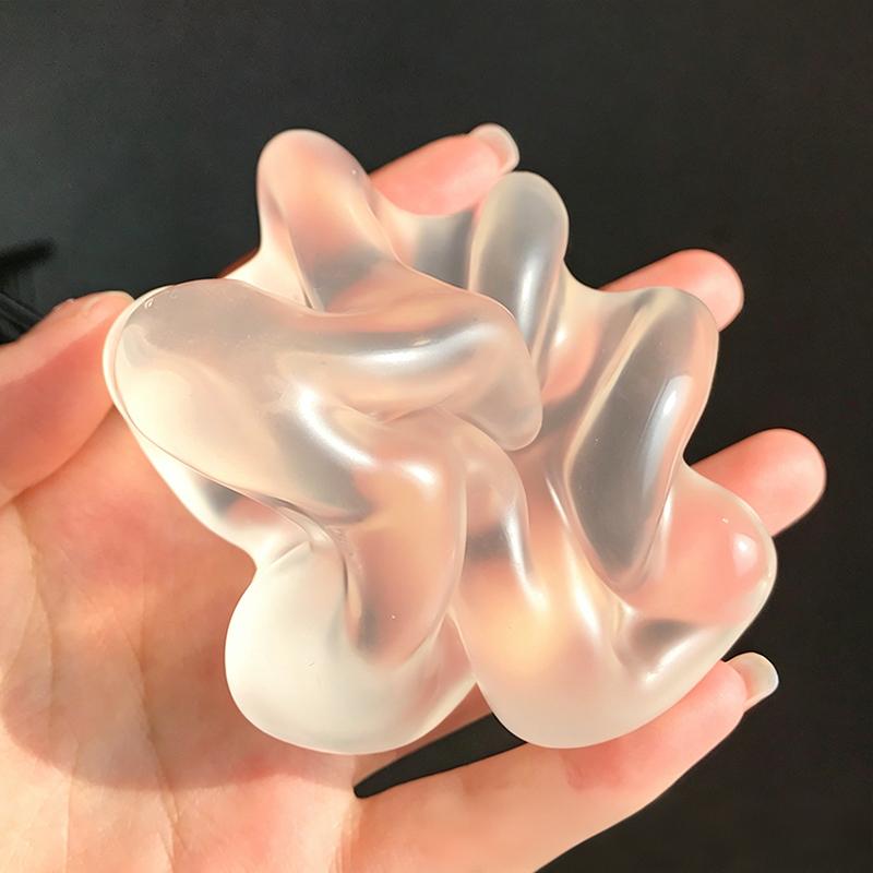 Squishy Plasticity Fidget Toys Transparency Coconut Oil Squeeze Toy Funny Anti-Stress Sensory Toy For Adults Gifts