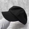 Stylish And Versatile Casual Beret Female Black Cap Showing Face Small Literary Octagonal Hat