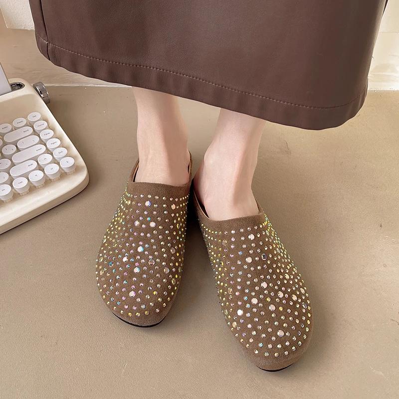 

Модная высококачественная обувь для женщин, горячие продажи, слипоны, женская новая с круглым носком, плоская, низкая, повседневная, удобная женская обувь, Zapatos Mujer 40 хаки