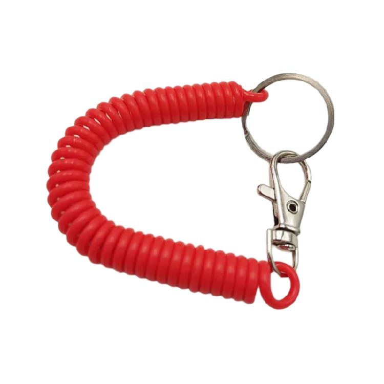 Portable Coil Springs Keychain Handmade Bag Ornament Gym Key Holder Hanging Ornament Suitable for Party Everyday Use