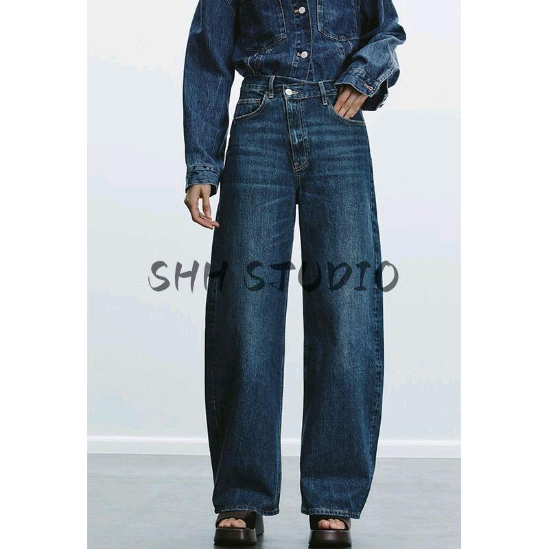 Spring New Women's Clothing Double Breasted Style Loose Jeans 6688010 Denim Shirt Jacket 8197256