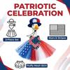 Goose Outfit Set for Porch Decoration 23 Inch Goose Costume with Tutu Skirt Hat and Bandana for Holiday Seasonal Display