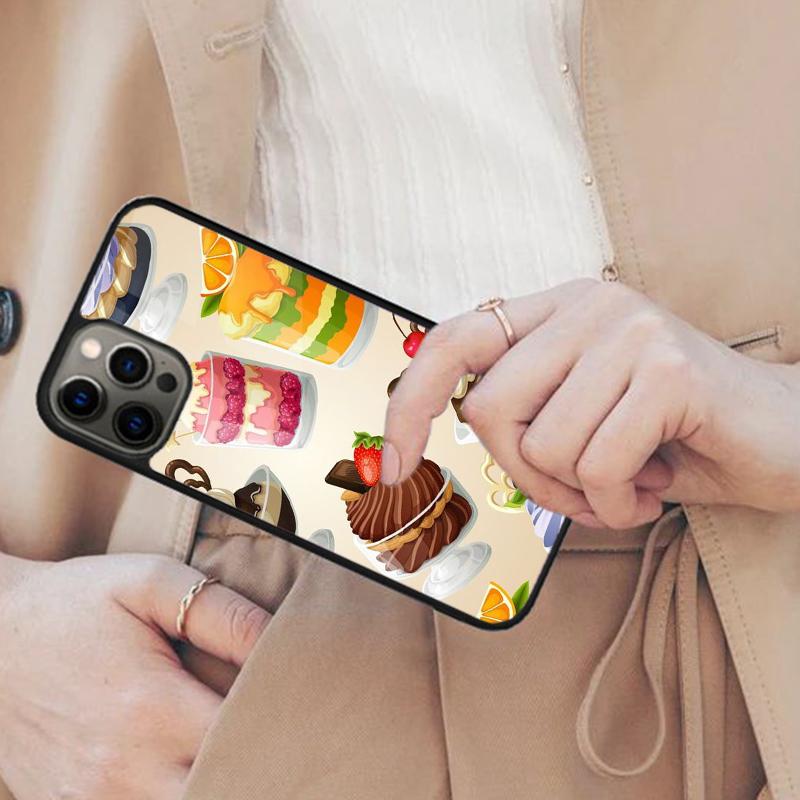 Cake Art Fancy Desert Magnetic Phone Case For APPLE iPhone 17 Air 16 14 13 12 Pro Max 15 Plus Wireless Charge With MagSafe Cover