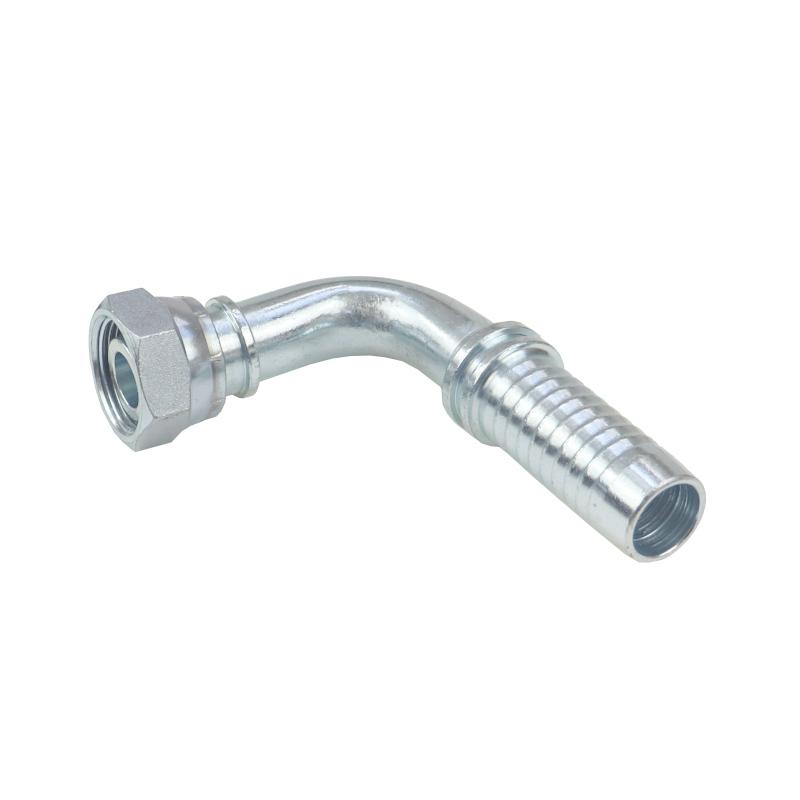 Metric Angle Crimped End, Internal Thread DKOL 90 DN25 22L M30x2 HYDRAL
