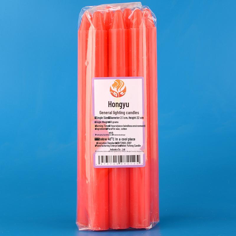 Smokeless Deodorizing White Candles for Power Outages and Buddha Offerings