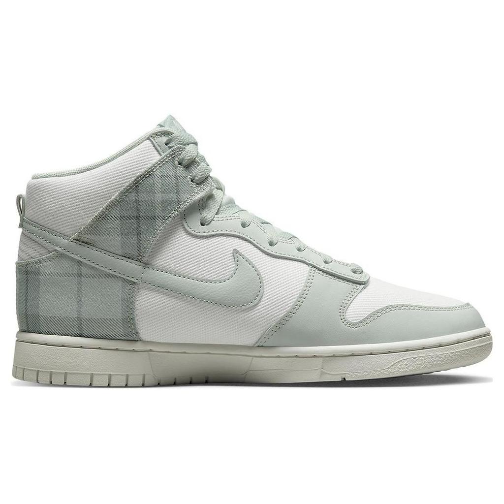 Nike Dunk High SE Mint Plaid Men Sneakers Green Summit-White Light-Silver DV0826-100