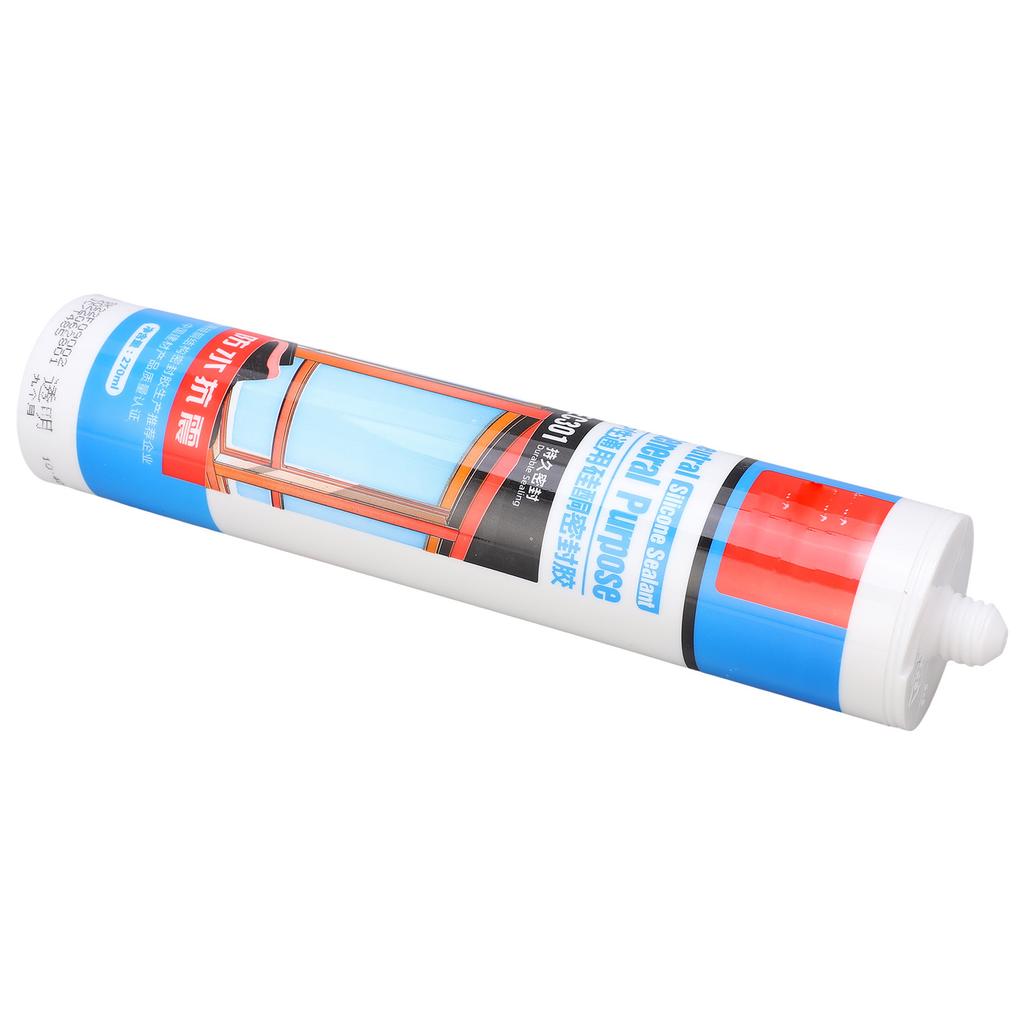 Silicone Sealant Waterproof Shock Resistant Transparent Glass Glue for Decoration 270ml