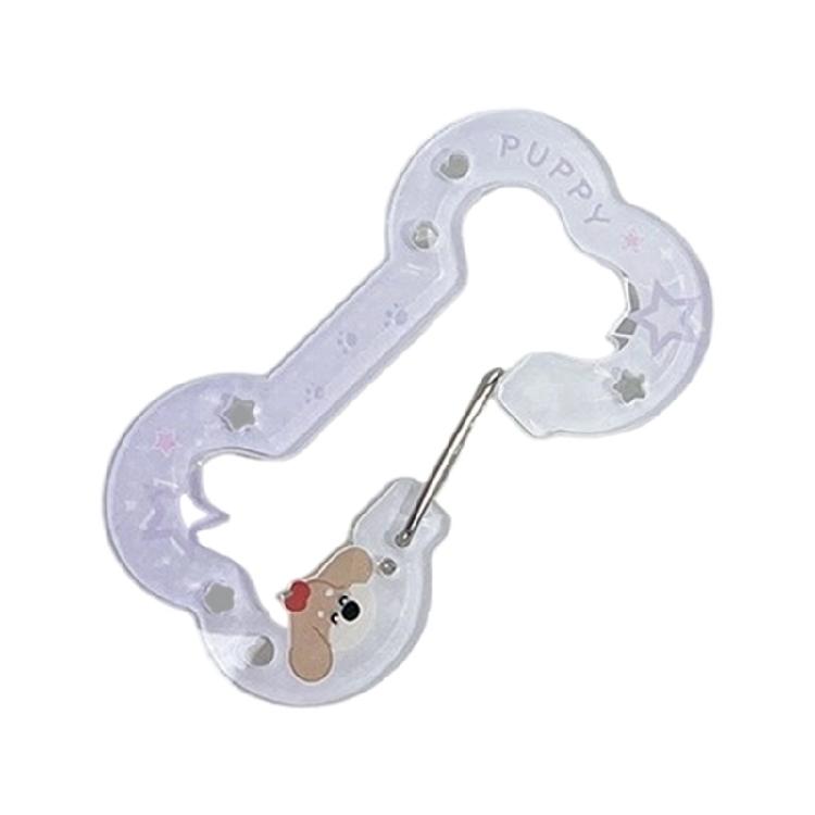 Artistic Hollow Bone Keychain For Girls Fashion Jewelry Organizers Sturdy Acrylic Material Custom Color Options